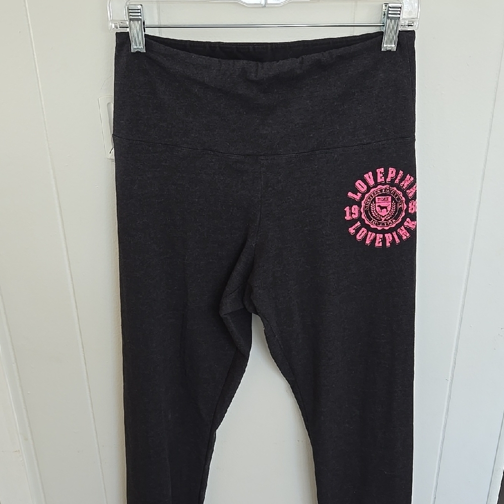1986 Pink Victoria's Secret Cotton High Waist Full Length Leg Size L - Picture 7 of 11
